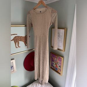 Ann Klein gold dress
